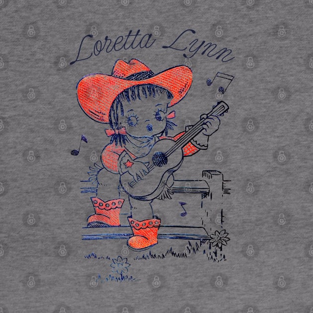 Loretta Lynn / Retro Style Country Fan Design by DankFutura